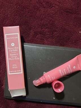 Naturium Phyto-Glow Lip Balm — Petal Pink Hydrating Balm